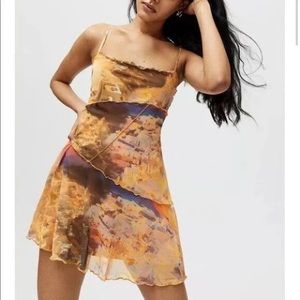 Urban outfitters moxi mesh mini dress size small